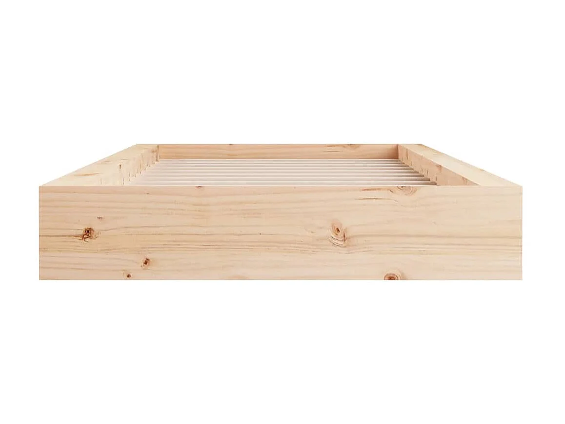 Bedframe massief hout 75x190 cm NL57252