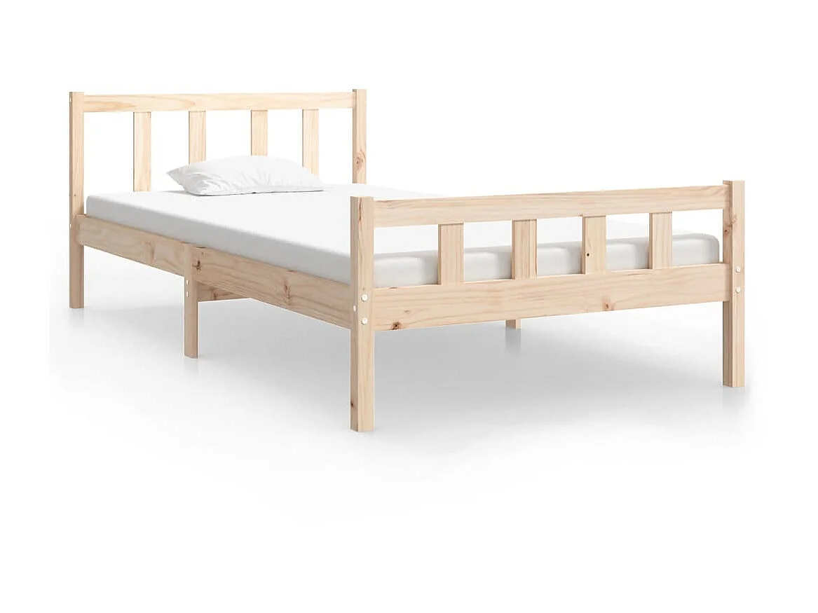 Cama 100x200 cm madeira maciça PT409387