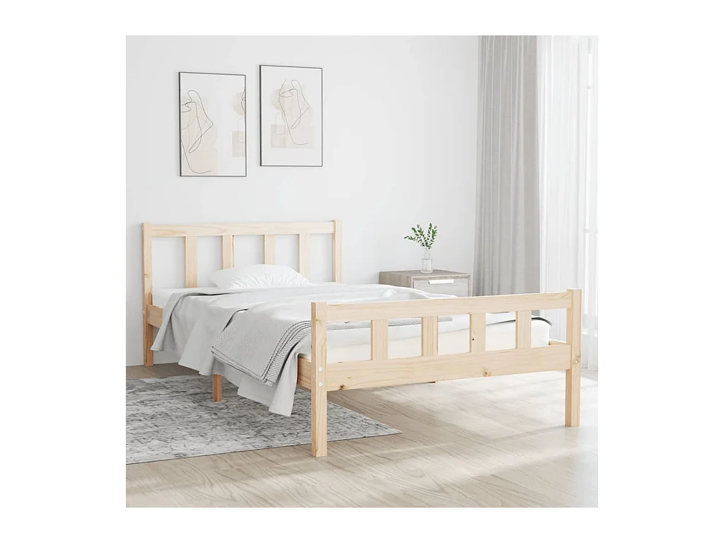 Lit-100x200 cm bois massif EGGB30331