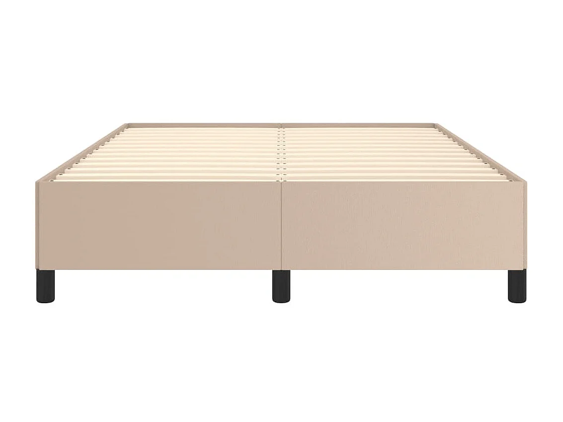 Lit-140x190 cm Cappuccino Similicuir EGGB25982