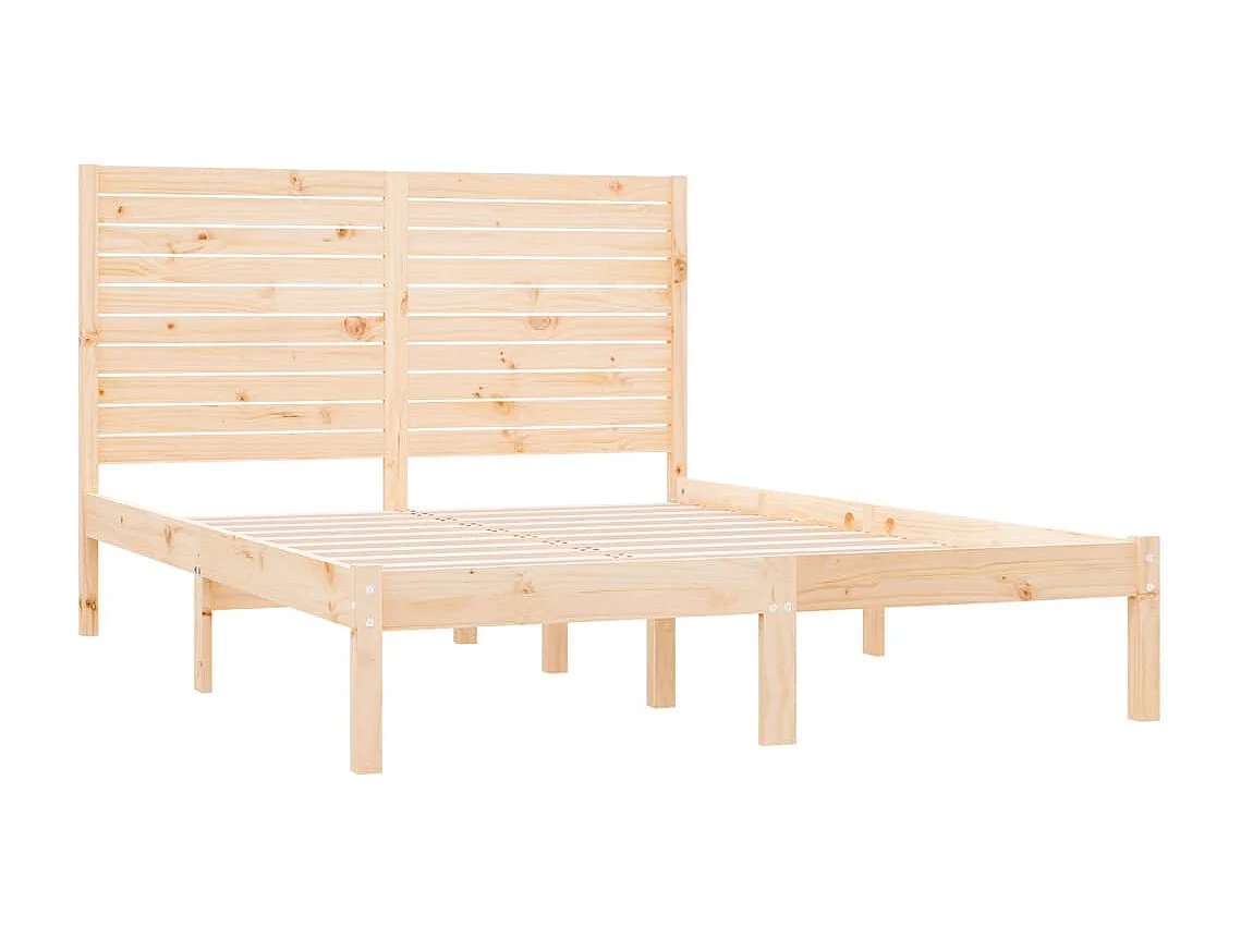 Cama 120x200 cm madera maciza de pino ES48710