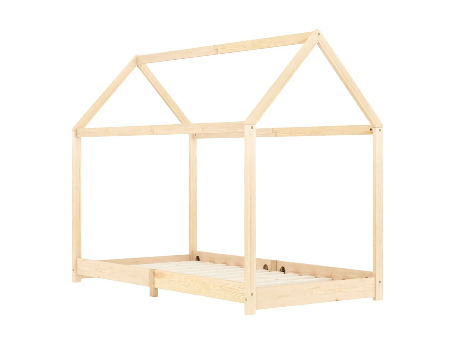 Cama 90x200 cm infantil de madera maciza de pino ES74193