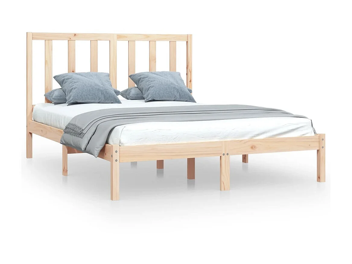 Lit-120x190 cm bois de pin massif petit double EGGB97045