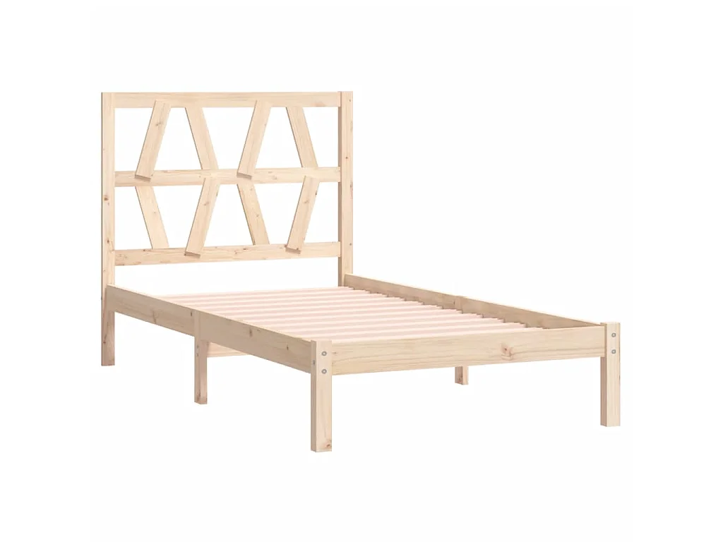 Lit-90x200 cm Bois de pin massif EGGB79913