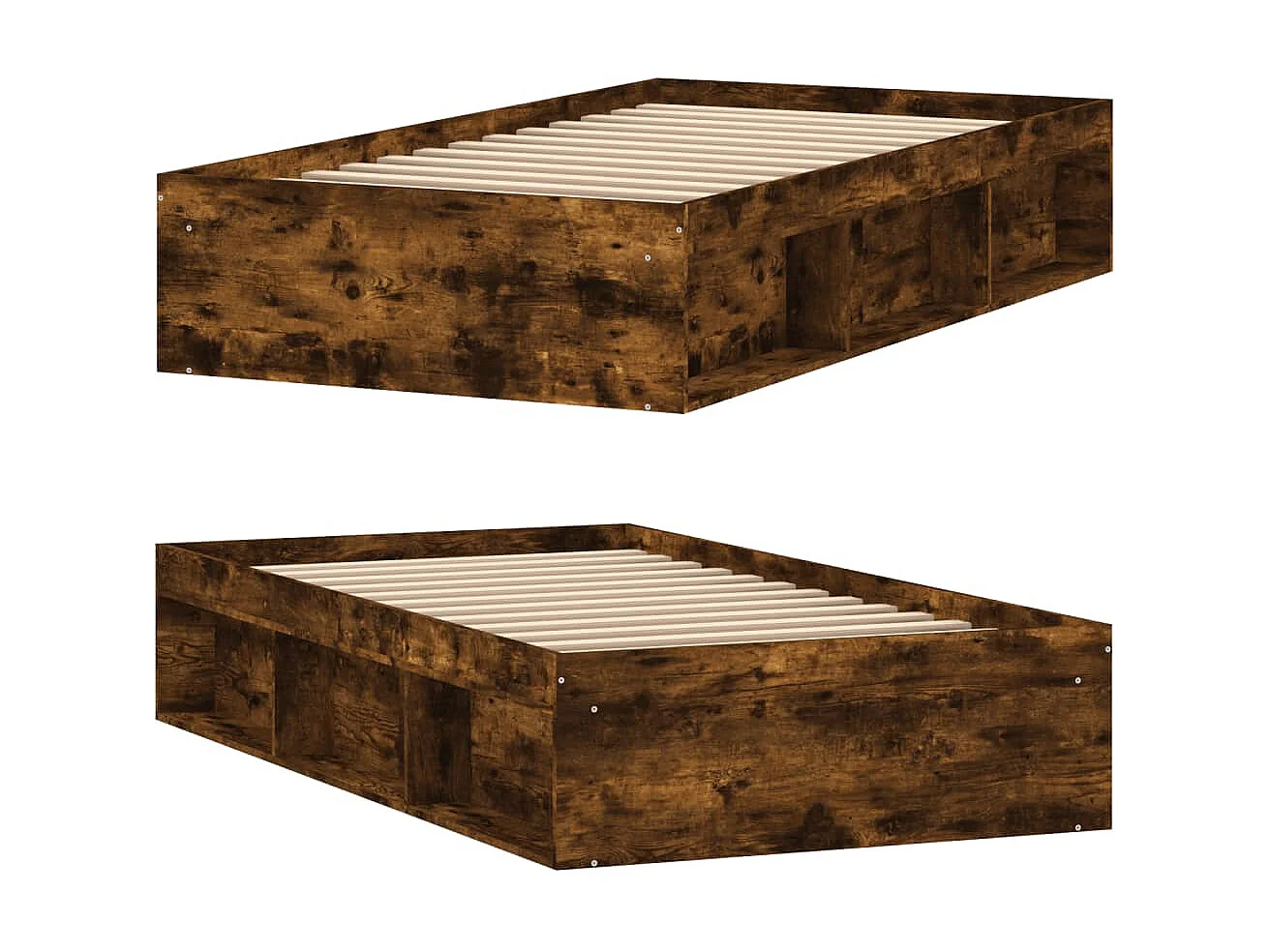 Lit-90x190 cm chêne fumé EGGB26310