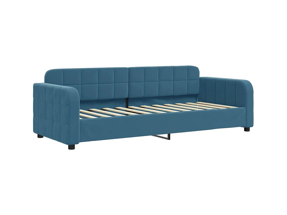 Sofá-cama 80x200 cm veludo azul PT216821