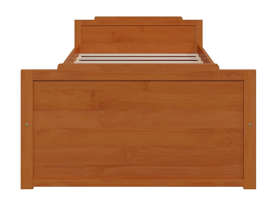 Lit-90x200 cm avec tiroirs Marron miel Pin massif EGGB99436