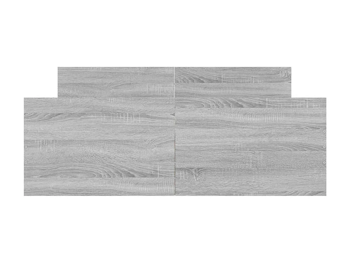 Lit-120x190 cm tête de lit et pied de lit sonoma gris EGGB28578