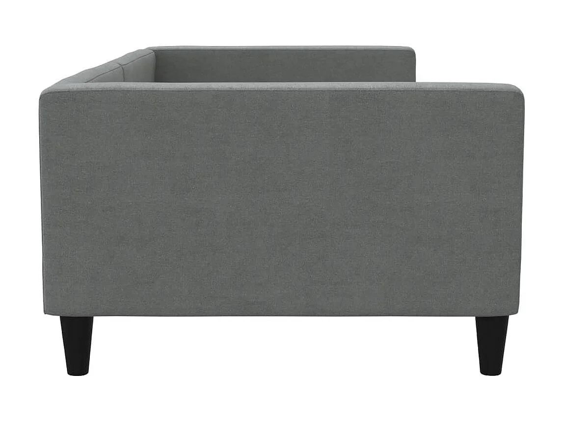 Lit-100x200 cm de repos gris foncé tissu EGGB27282