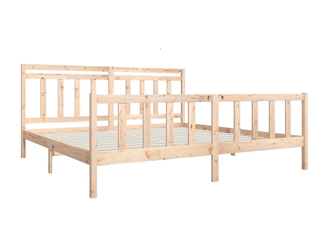 Cama 200x200 cm de madera maciza ES69843