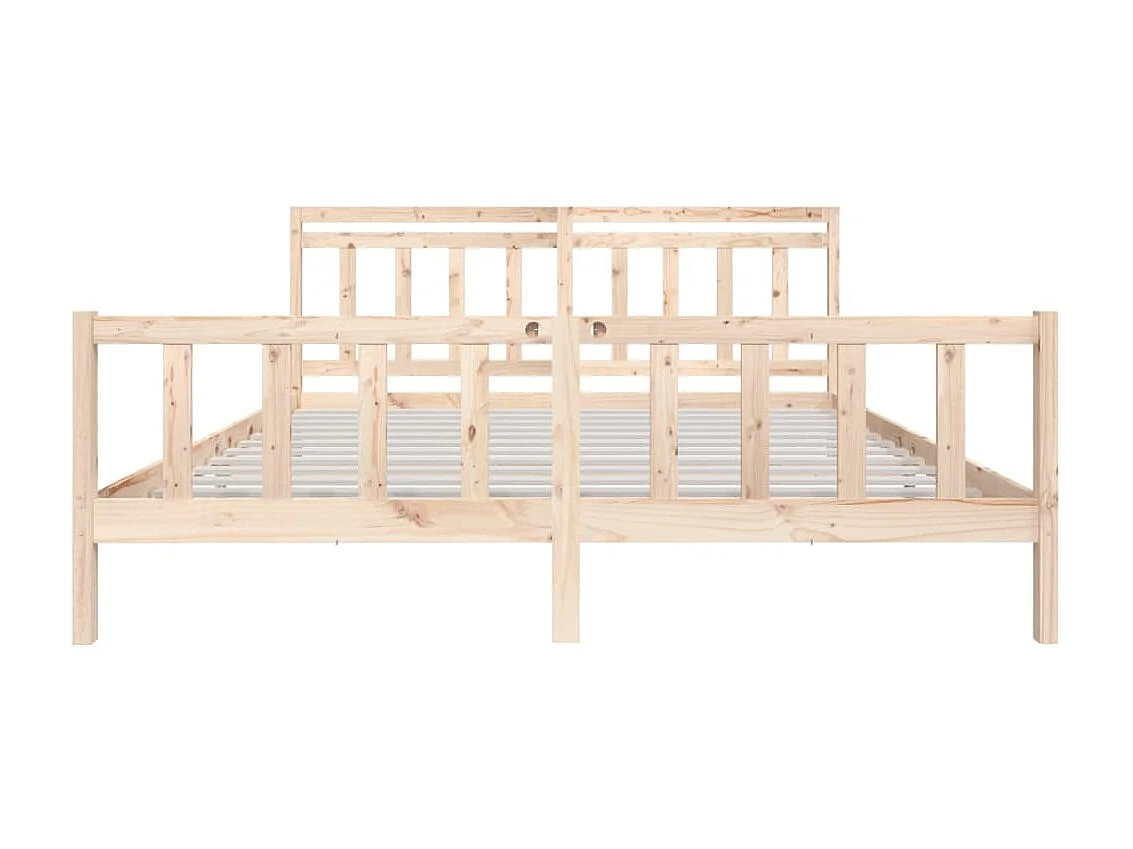 Cama 200x200 cm de madera maciza ES69843