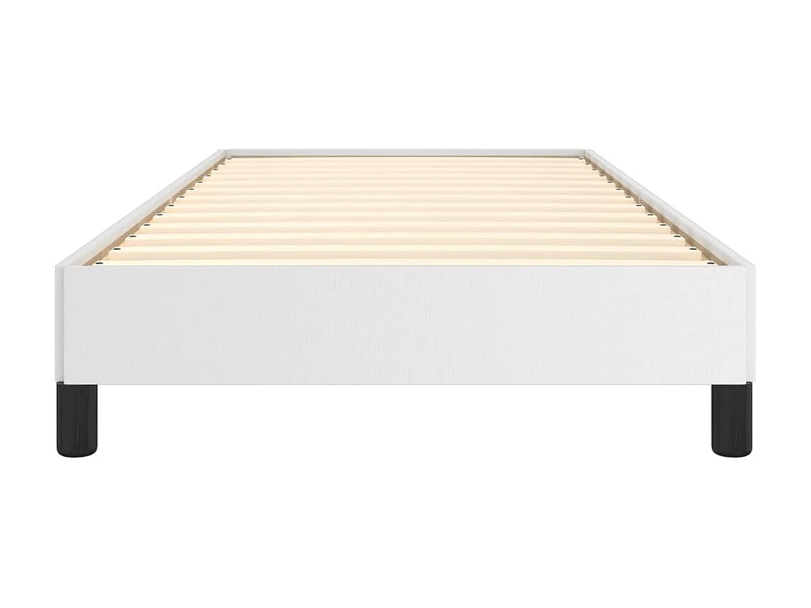 Lit-90x200 cm Blanc Similicuir EGGB63535