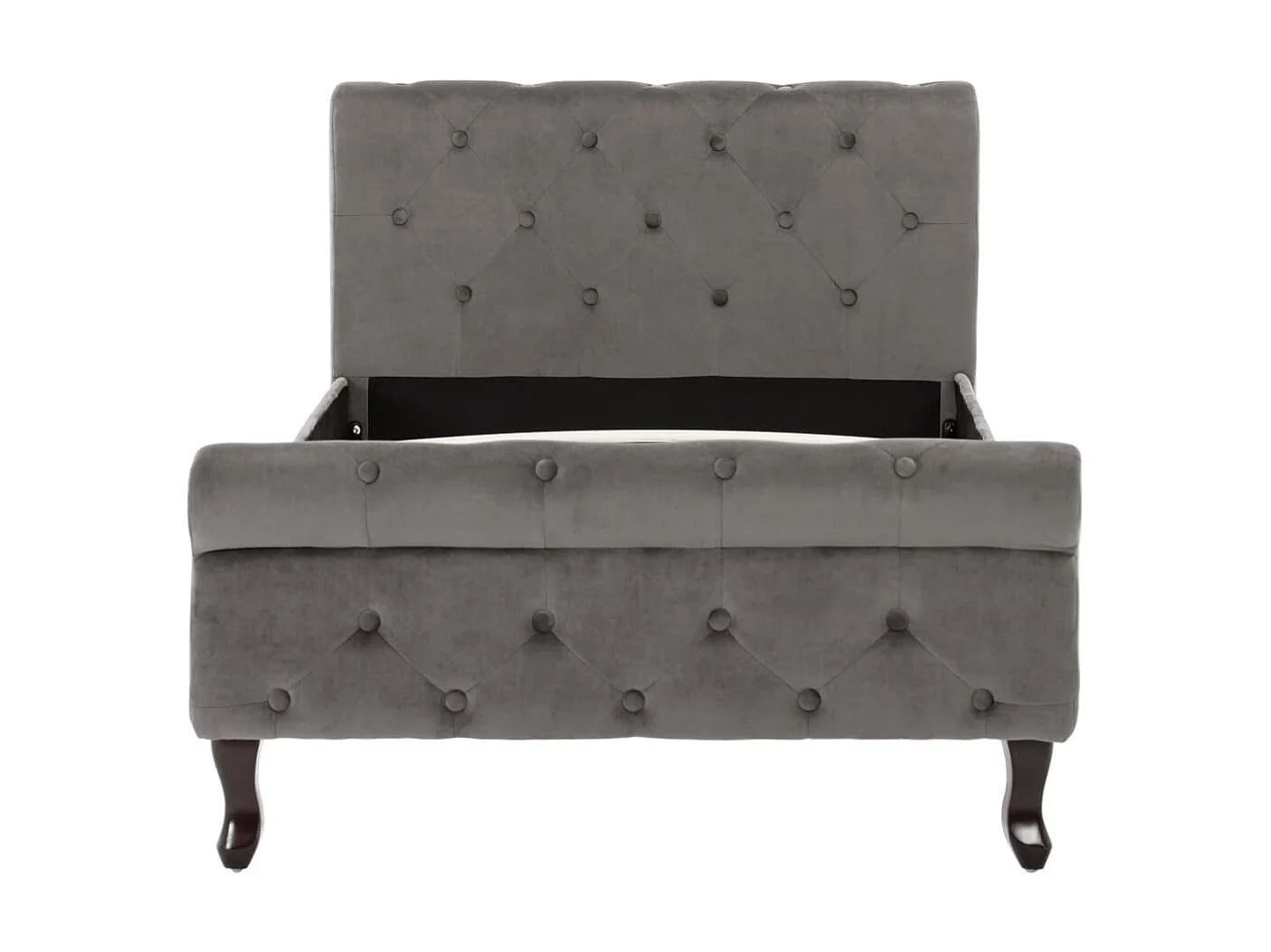 Lit-90x200 cm Gris Velours EGGB73260