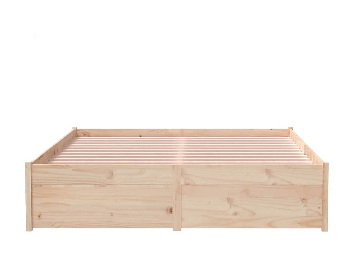 Lit-120x200 cm Bois massif EGGB89978