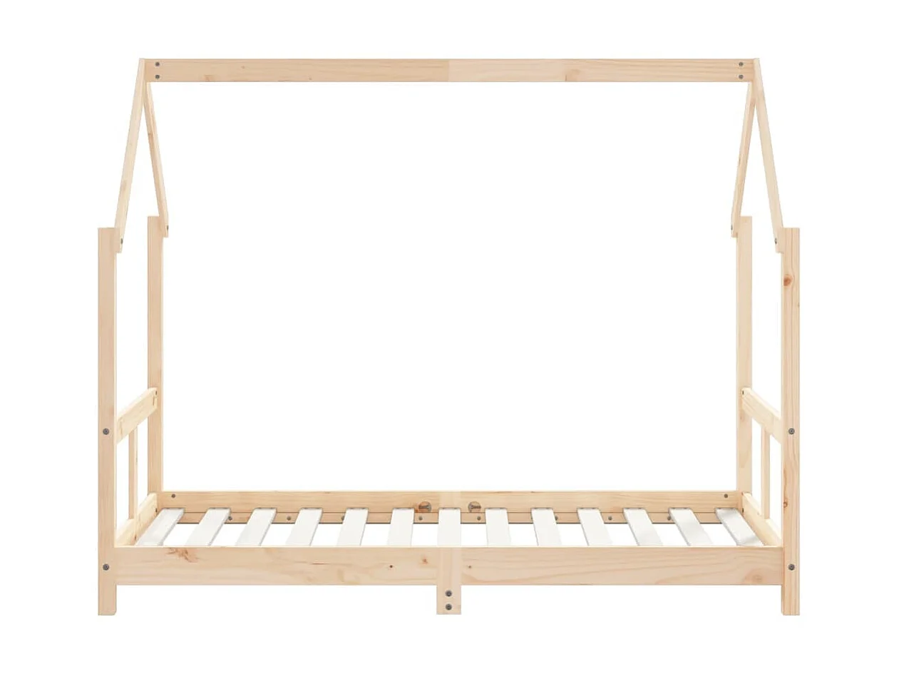 Lit-80x160 cm pour enfant bois de pin massif EGGB37100