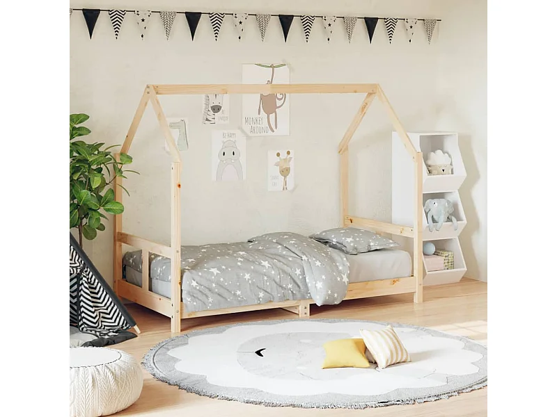 Kinderbedframe 80x160 cm massief grenenhout NL34481