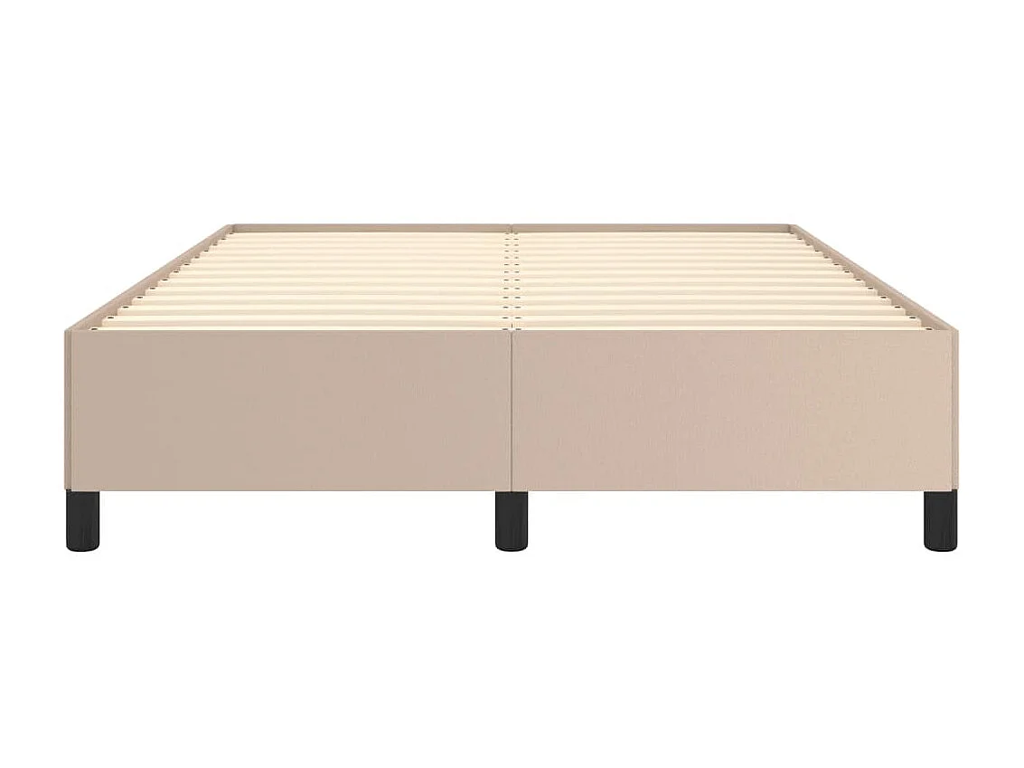 Lit-140x200 cm Cappuccino Similicuir EGGB53590