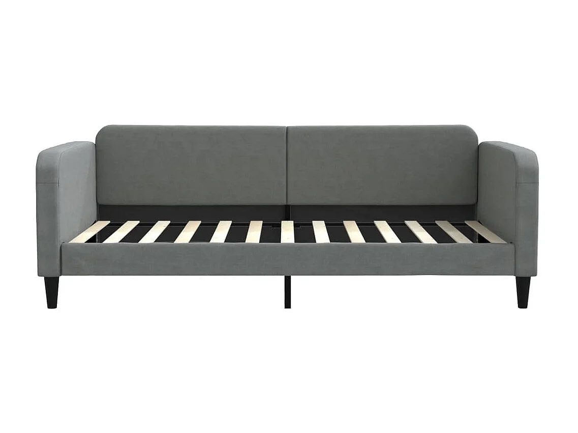 Slaapbank 100x200 cm stof donkergrijs NL34872