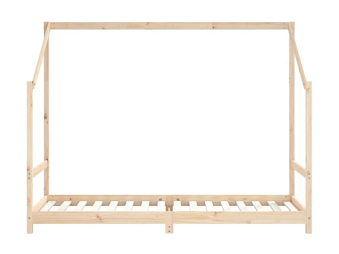 Lit-90x200 cm pour enfants bois de pin massif EGGB59321