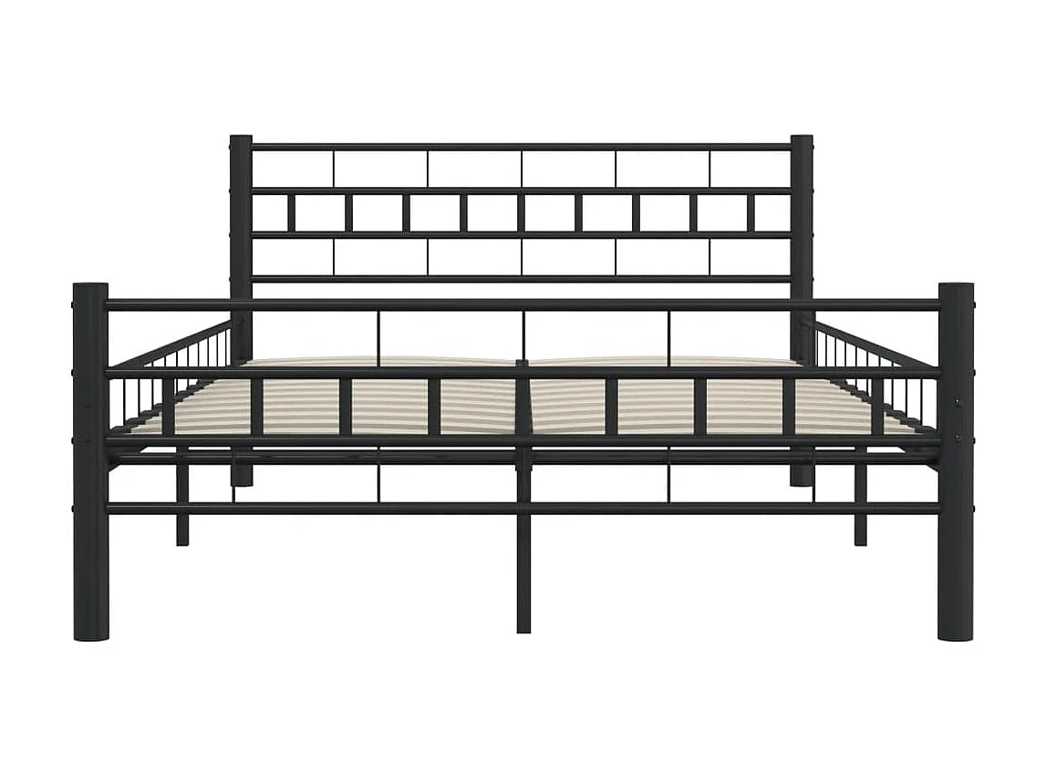 Cama 140x200 cm aço preto PT544187