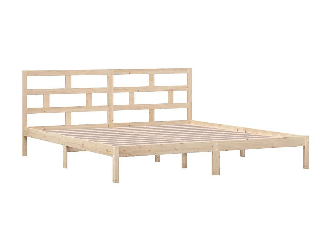 Lit-140x190 cm Bois de pin massif EGGB86410