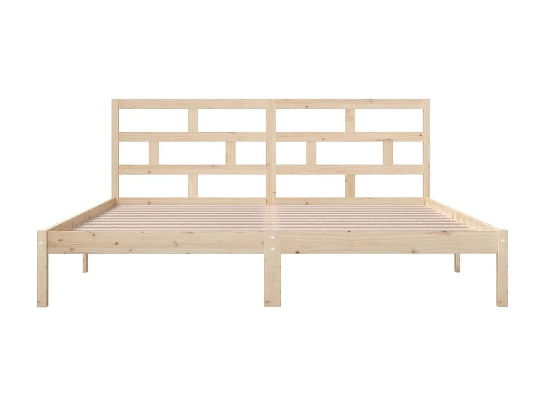 Lit-140x190 cm Bois de pin massif EGGB86410