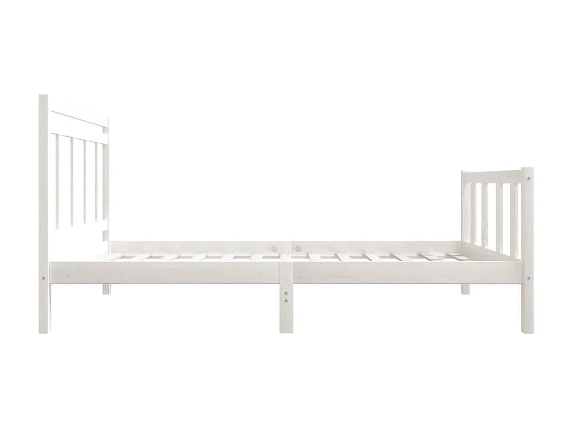 Bedframe massief hout wit 90x200 cm NL63324