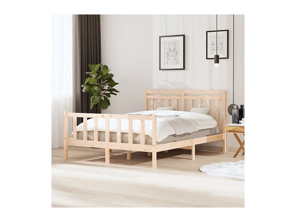 Bedframe massief hout 150x200 cm NL88209