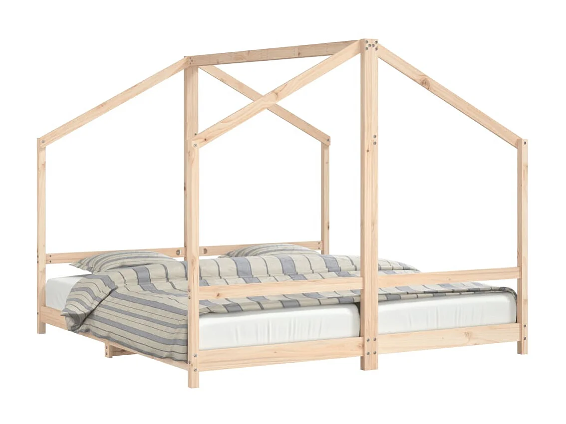 Cama infantil 2x(90x190) cm pinho maciço PT862177