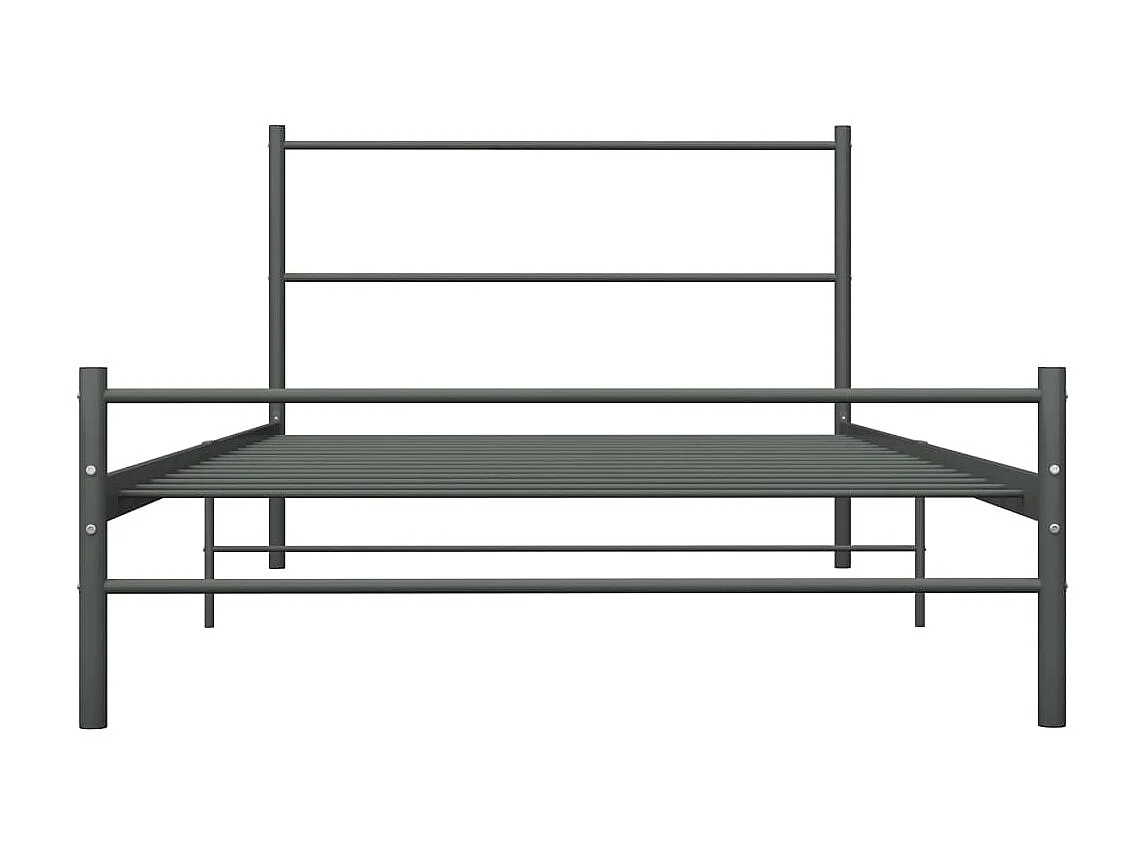 Lit-90x200 cm Gris Métal EGGB80541