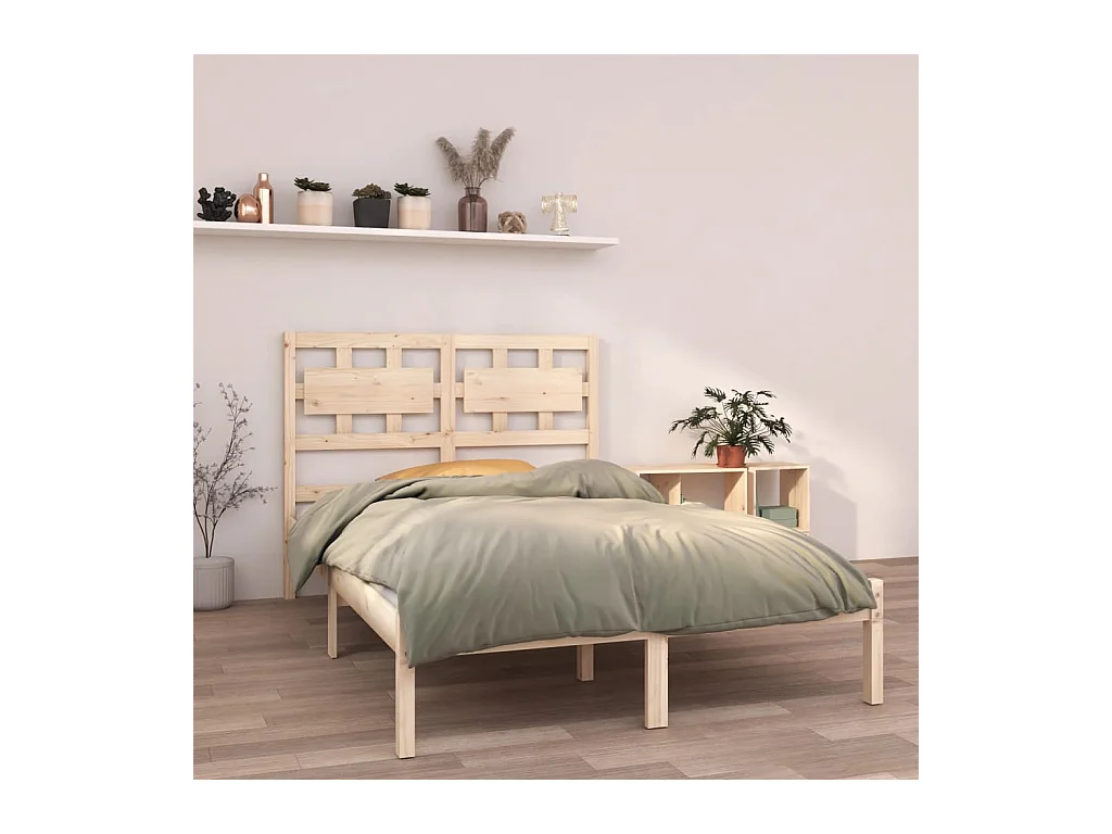 Lit-120x200 cm Bois massif EGGB97080