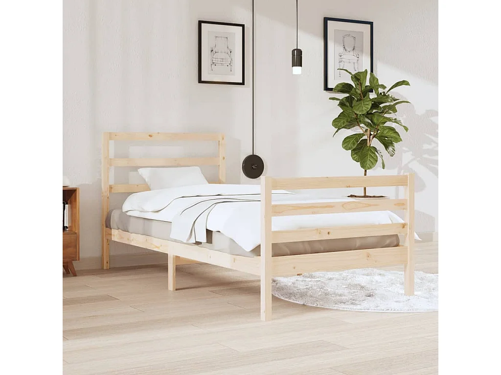 Bedframe massief grenenhout 90x200 cm NL76252