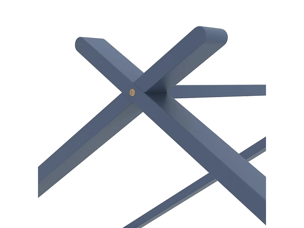 Kinderbedframe massief grenenhout grijs 90x200 cm NL57005