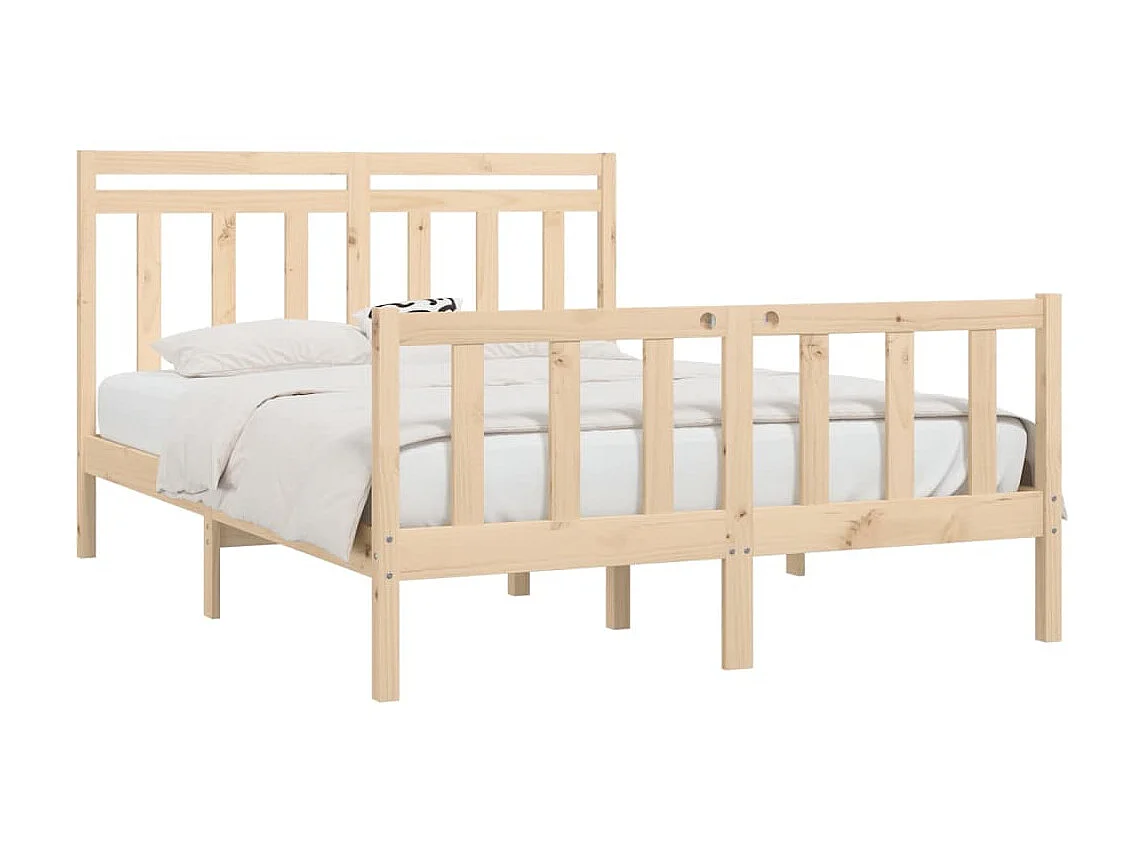 Cama 160x200 cm pinho maciço PT952868