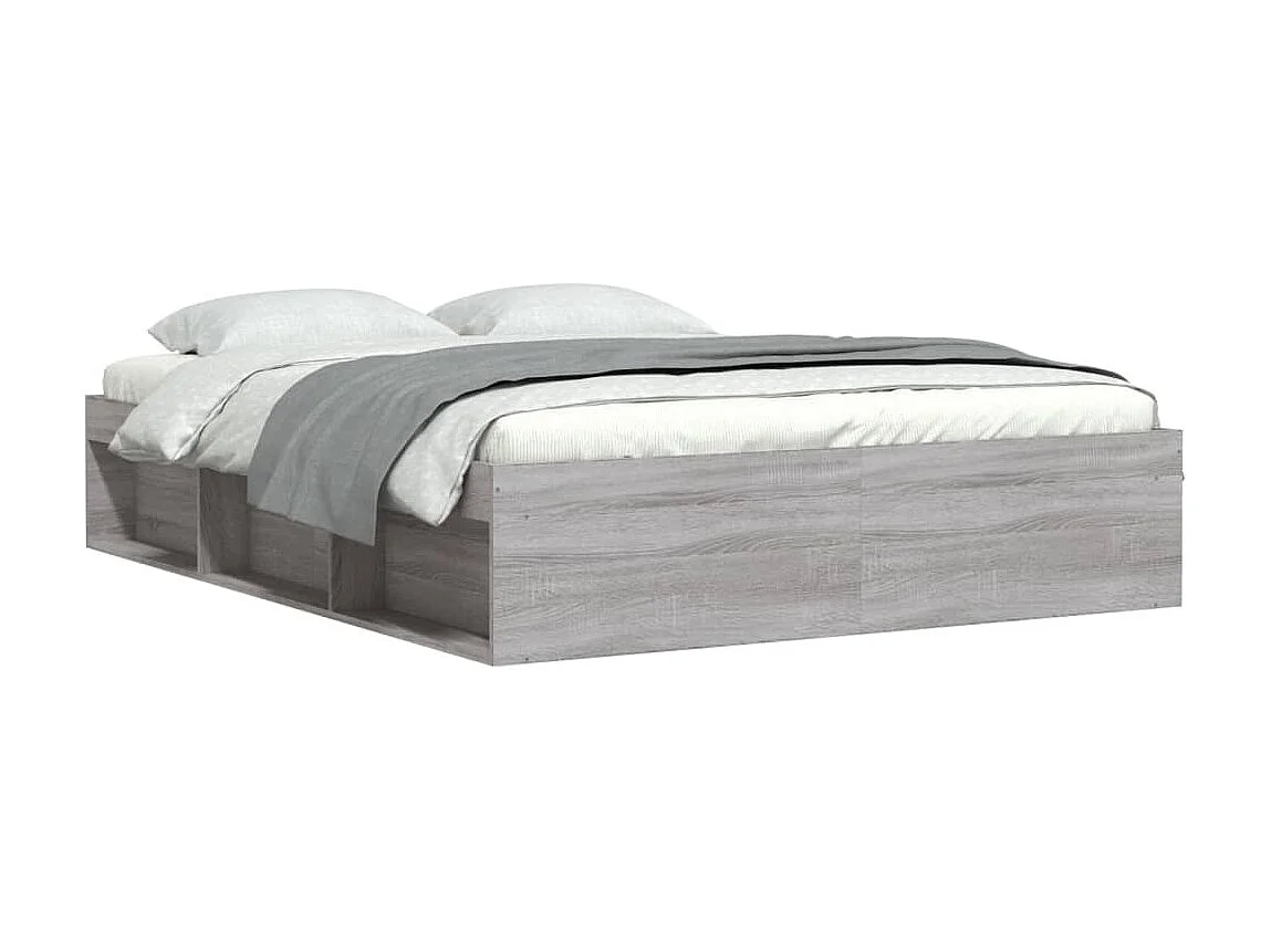 Estructura de cama Sonoma gris 140x200 cm ES466318