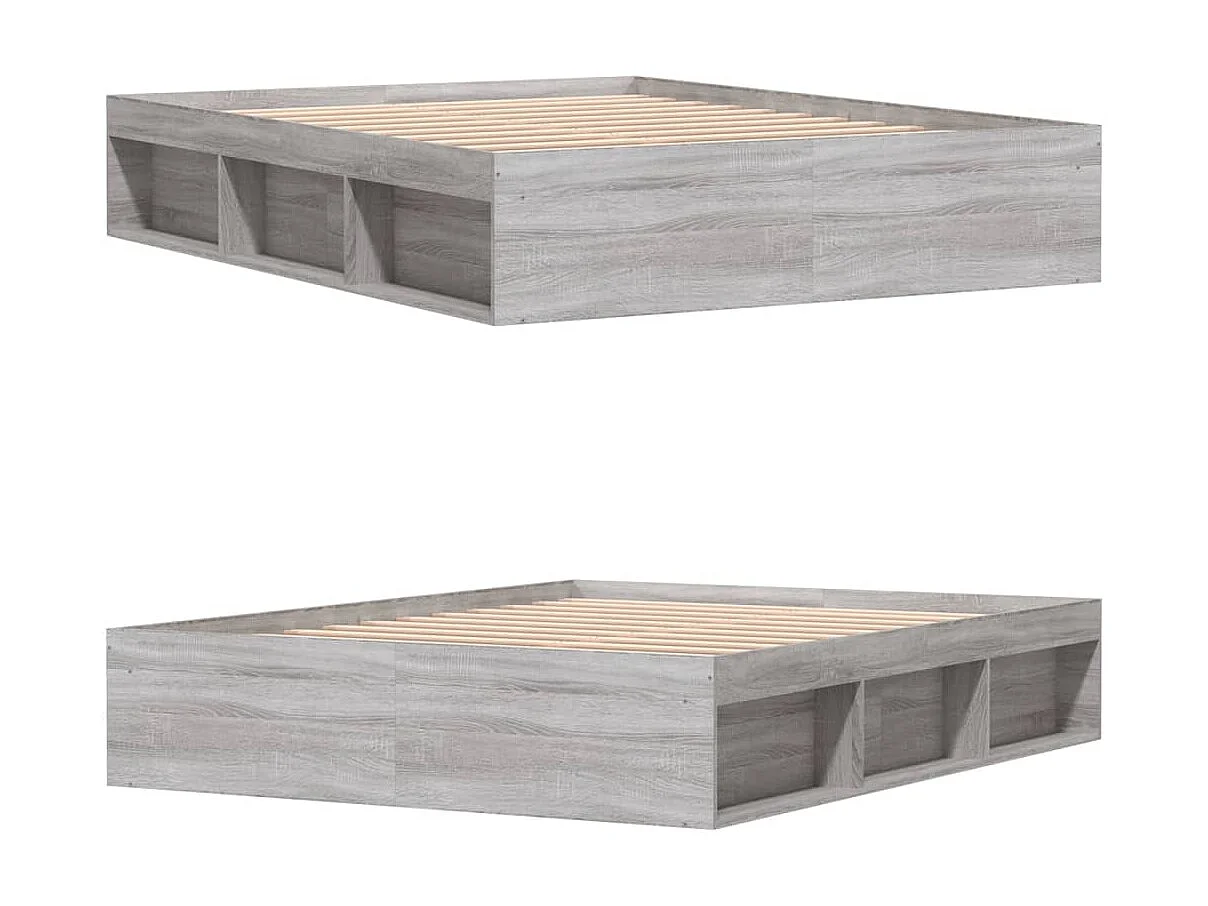 Estructura de cama Sonoma gris 140x200 cm ES466318