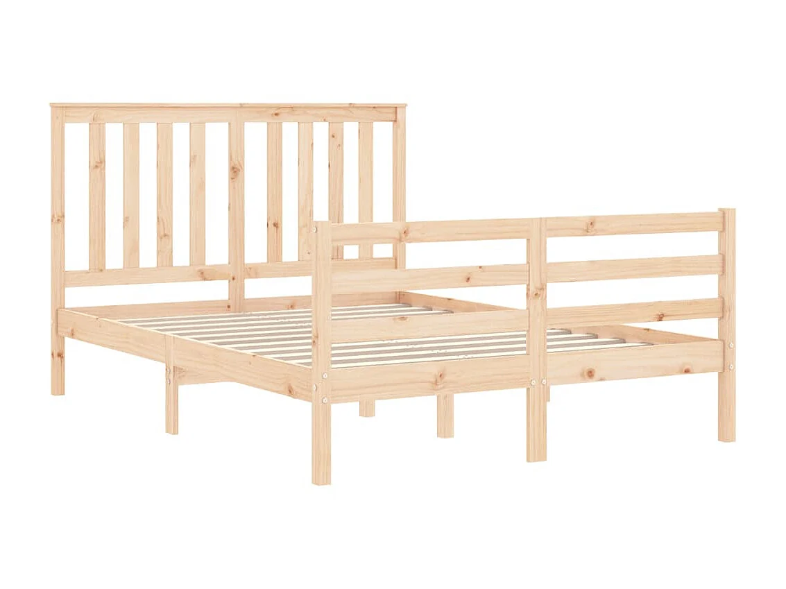 Bedframe met hoofdbord massief hout NL97101