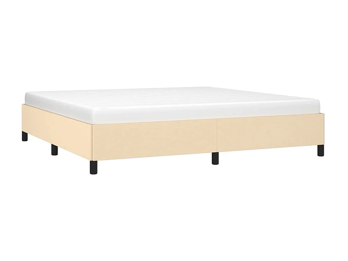 Cama tecido cor creme 200x200 cm PT959337