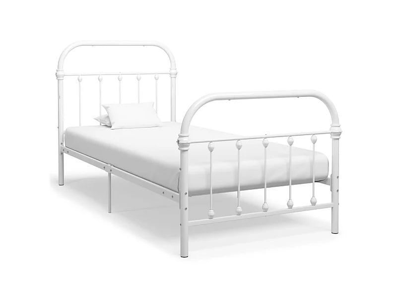 Bedframe metaal wit 100x200 cm NL95584