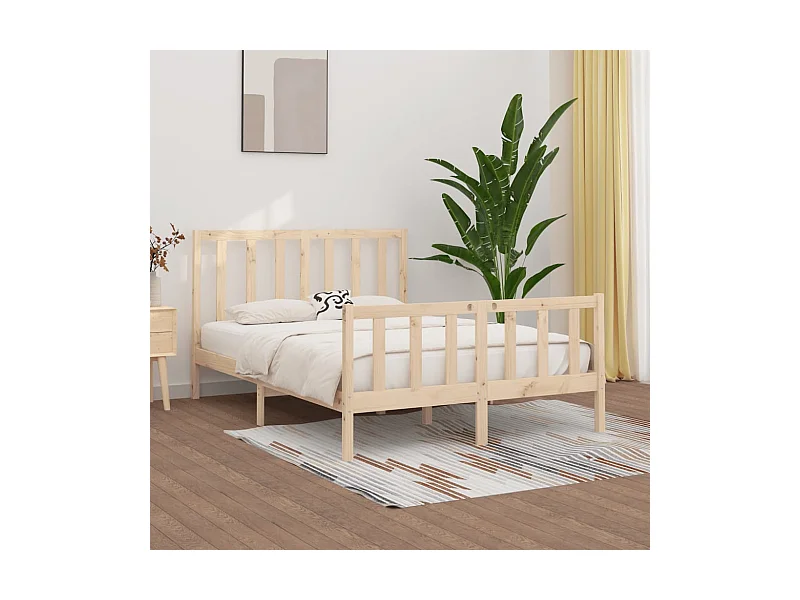 Bedframe massief hout 120x190 cm NL18955