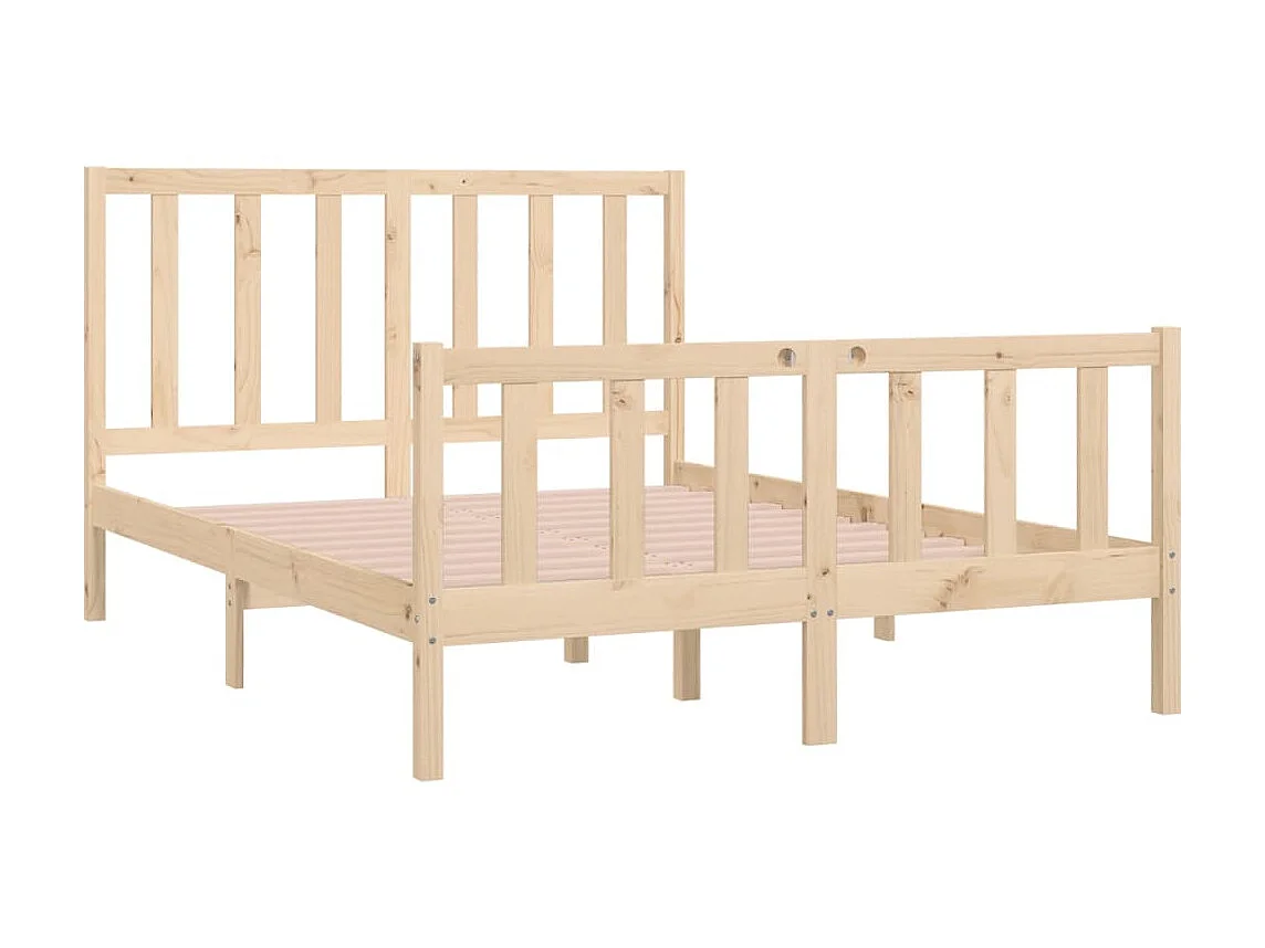 Bedframe massief hout 120x190 cm NL18955