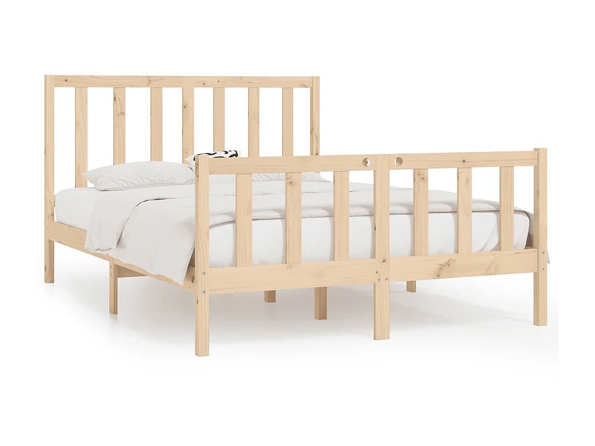 Cama dupla pequena 4FT 120x190 cm madeira maciça PT516936