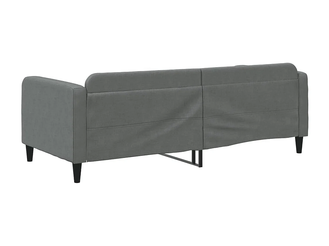 Lit-90x190 cm de repos gris foncé tissu EGGB56296