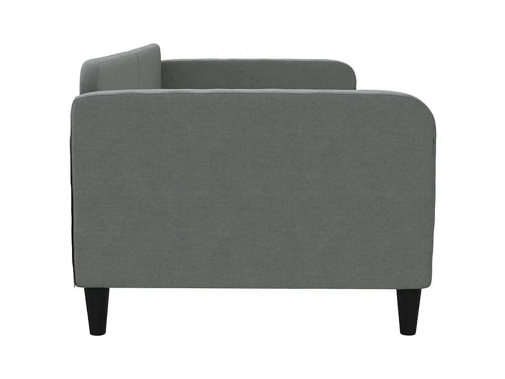 Lit-90x190 cm de repos gris foncé tissu EGGB56296