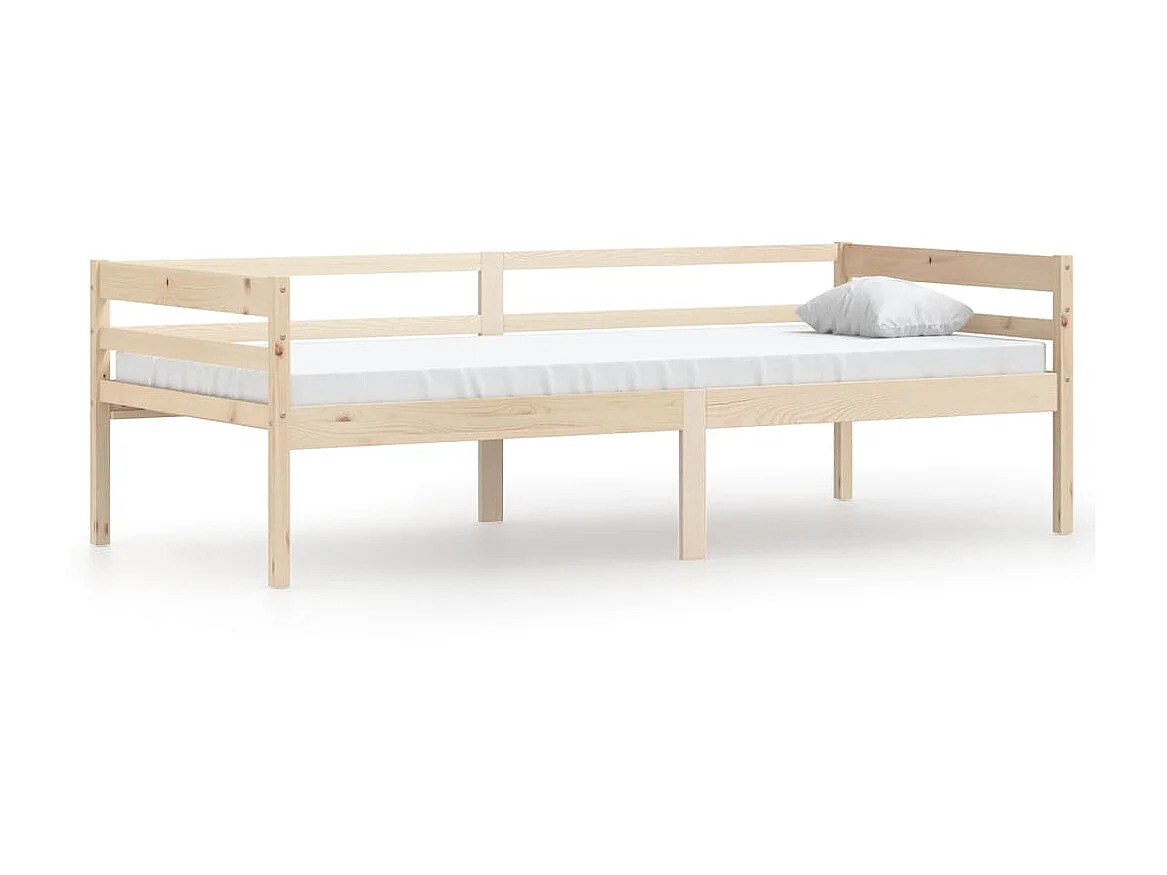 Cama 90x200 cm de madera maciza de pino ES65861