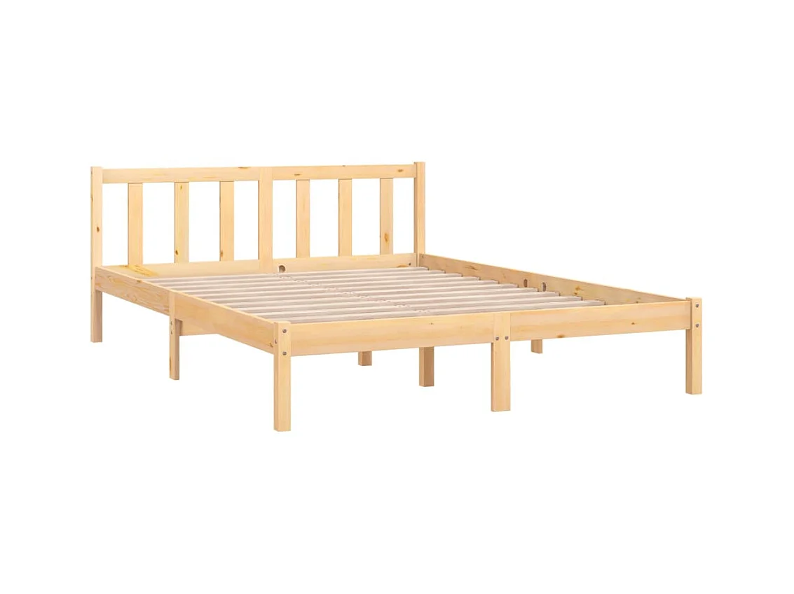 Cama 120x190 cm madera maciza de pino ES48812