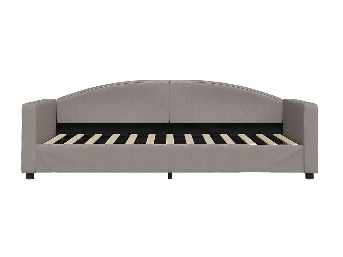 Lit-90x200 cm de repos taupe tissu EGGB96369