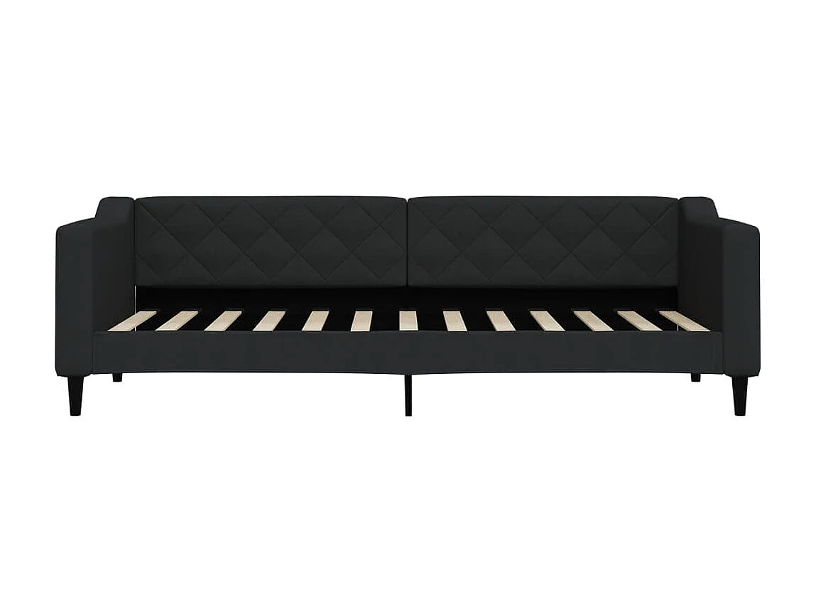 Sofá-cama 80x200 cm tecido preto PT291899