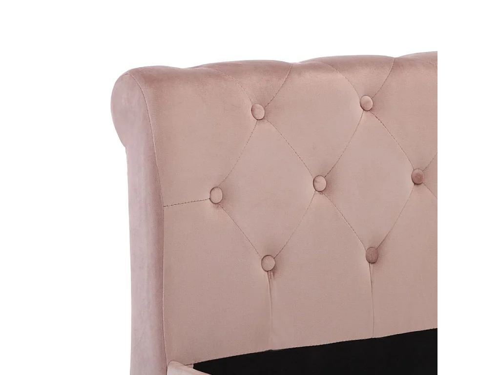 Bedframe fluweel roze 160x200 cm NL10475