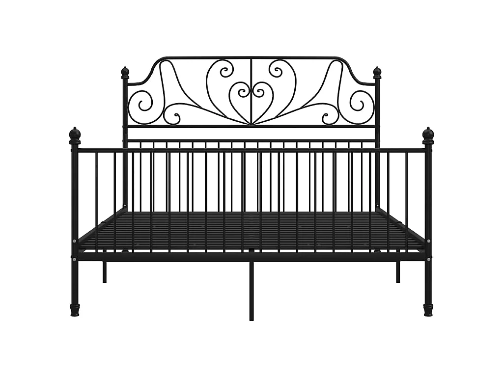 Bedframe metaal zwart 140x200 cm NL48415